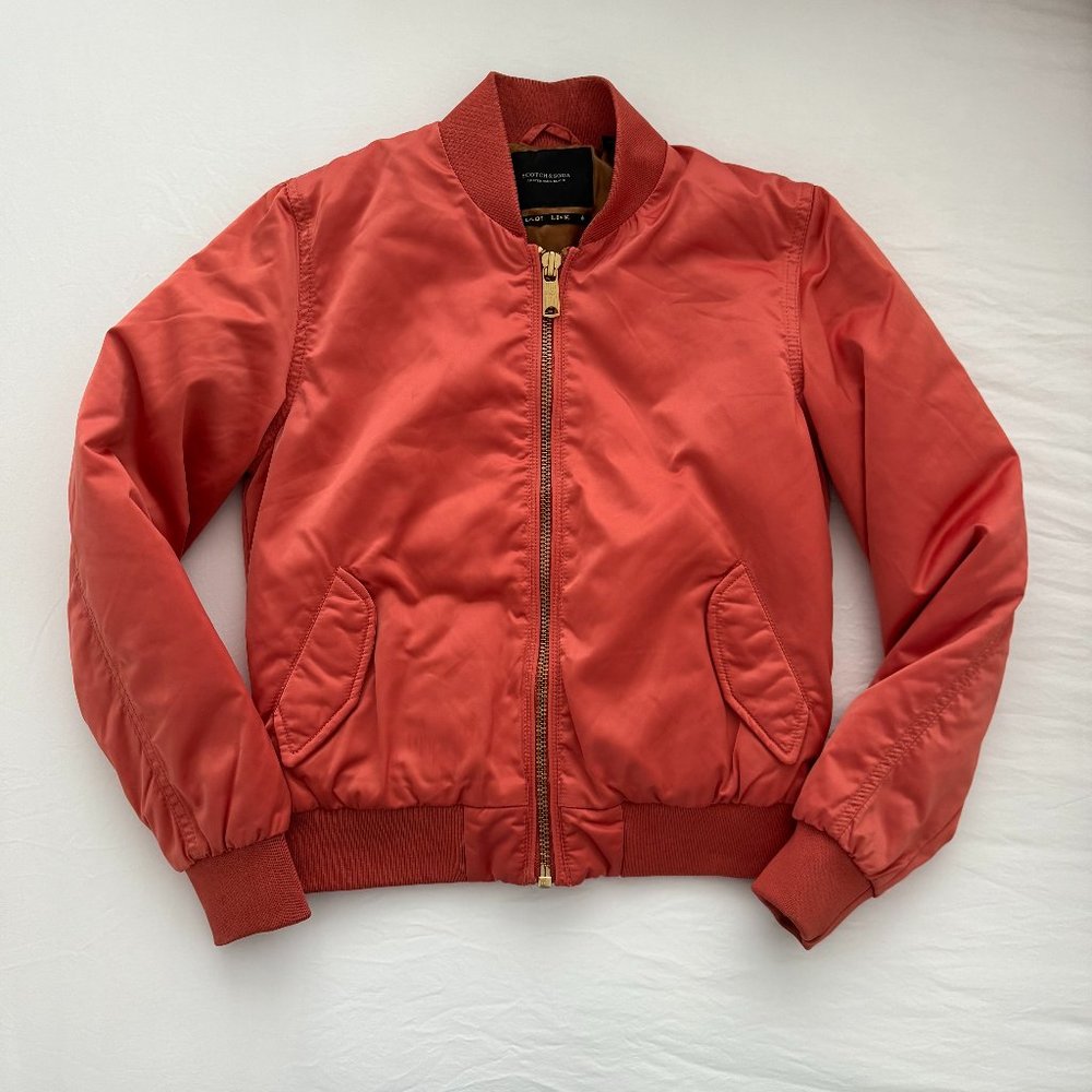 Scotch and Soda Shiny Bomber Jacket
